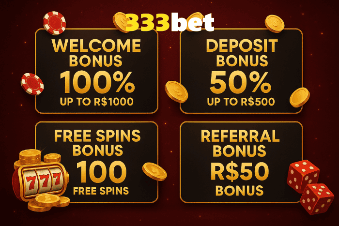 Baú de bônus Cassino 333BET prêmios e recompensas