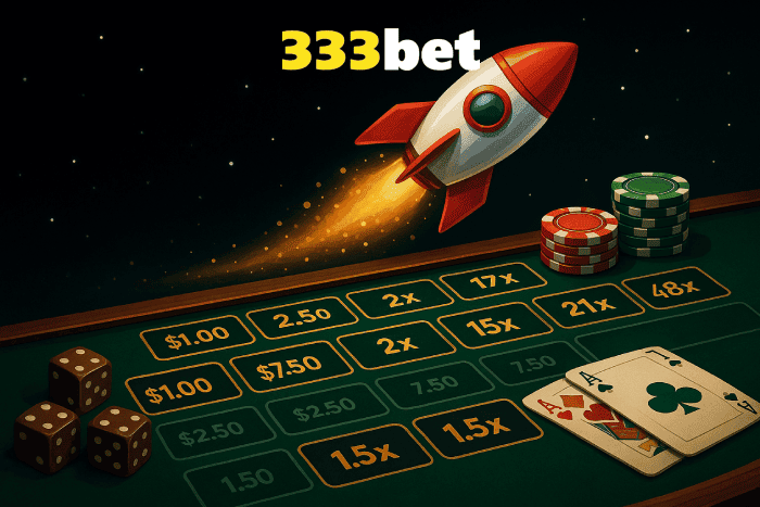 Crash game 333BET ganhos rápidos e diversão!