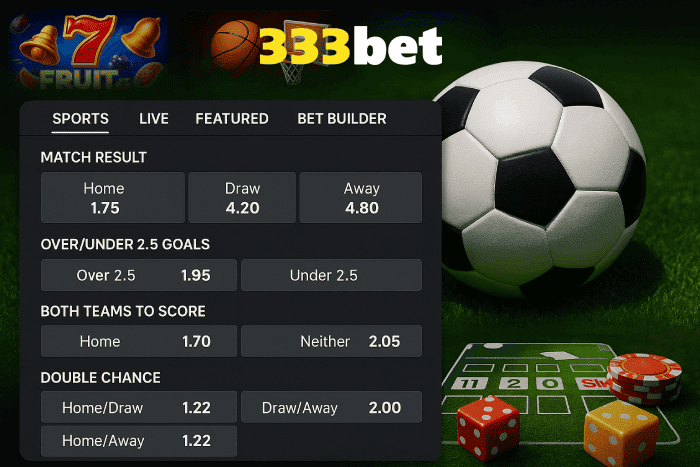 7333BET apostas de futebol